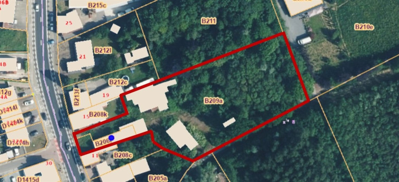 Grond voor halfopen bebouwing van 4156 m² - Immo-Zone