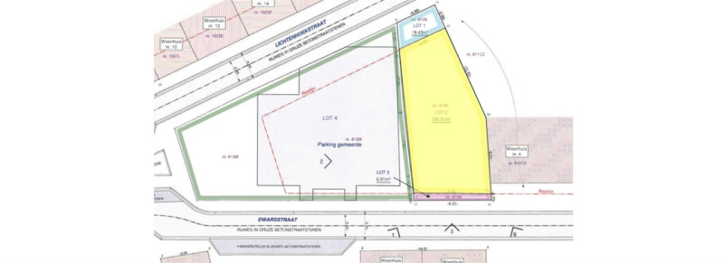 Bouwgrond 155m² voor driegevelwoning nabij centrum Denderleeuw - Immo-Zone