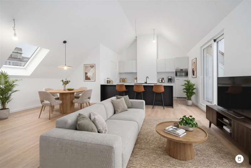 Gezellige penthouse met ruime leefruimte en aangenaam terras.  - PandInvest