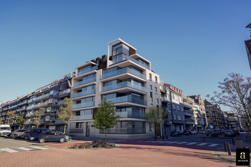 Nieuwbouwresidentie Alphonse [hoek Bayauxlaan - Koningslaan, Knokke-Heist]. - Alex Dewulf